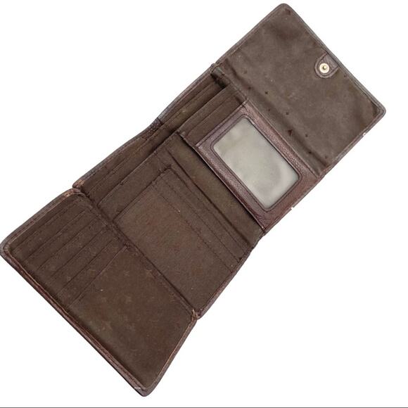 VINTAGE - FOSSIL tri-fold mini wallet card holder - Picture 4 of 12